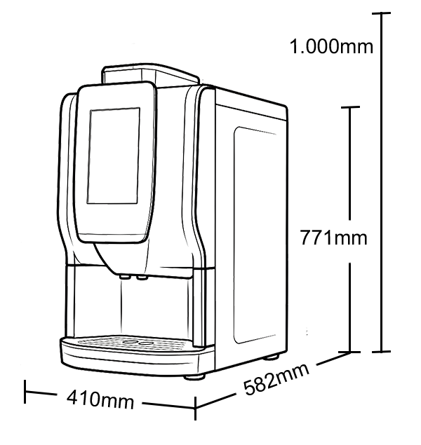 G300 Abmessungen Die Maße der G300 von fresh at work