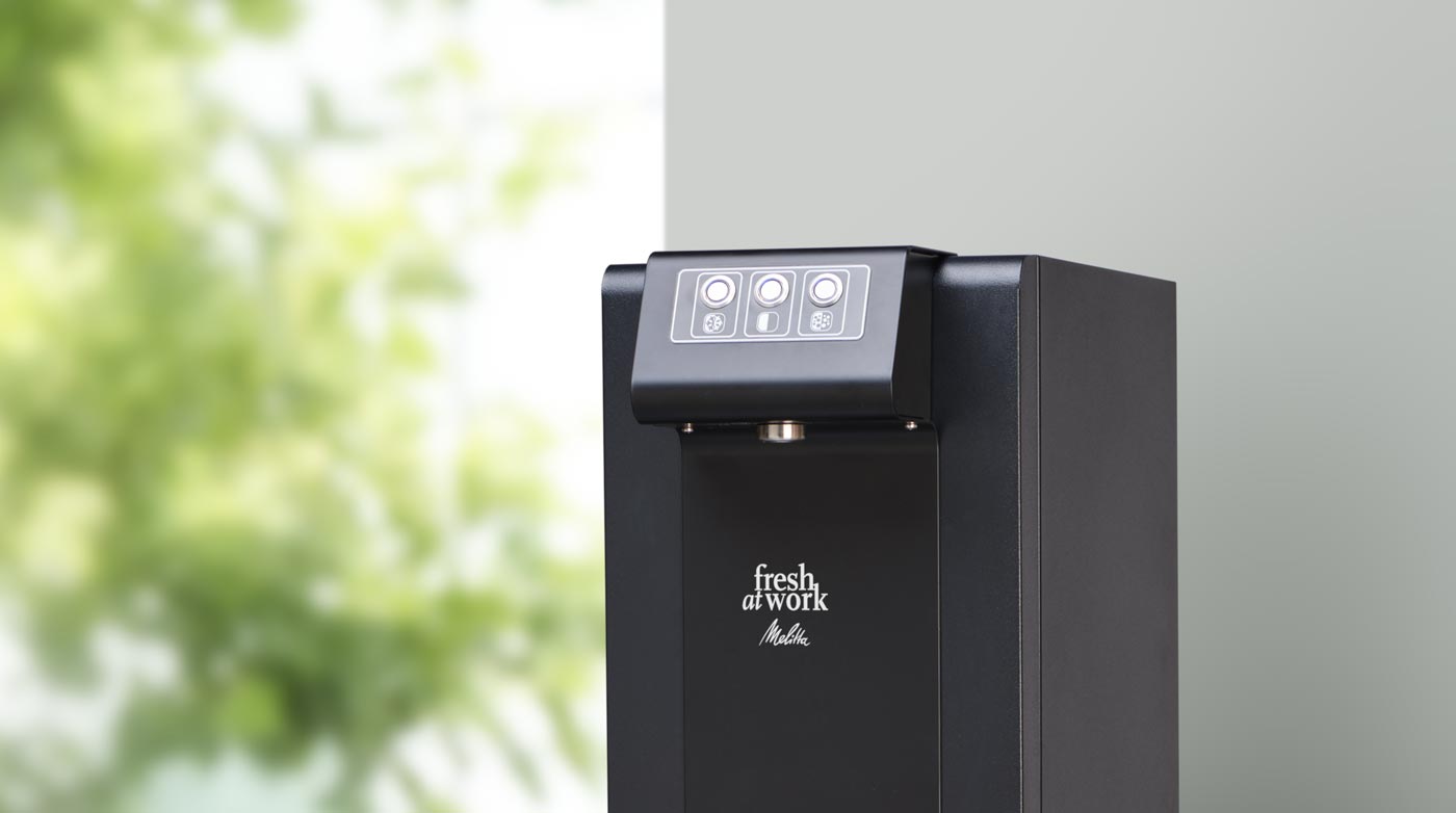 Unser Wasserspender in der Special Black Edition Wasserspender Black Edition | fresh at work